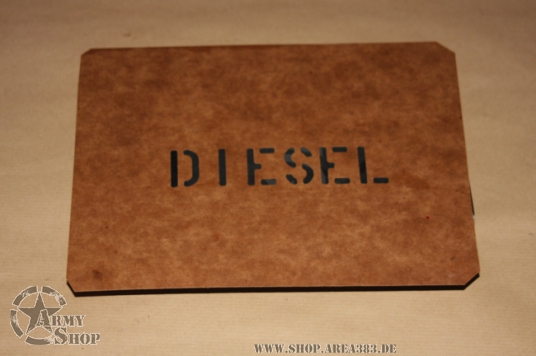 Schriftschablone Diesel 1 Inch
