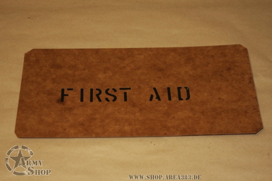 Schriftschablone FIRST AID 1 Inch