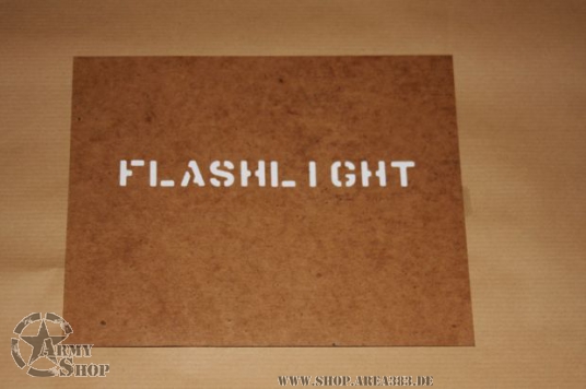Schriftschablone FLASHLIGHT 1/2 Inch