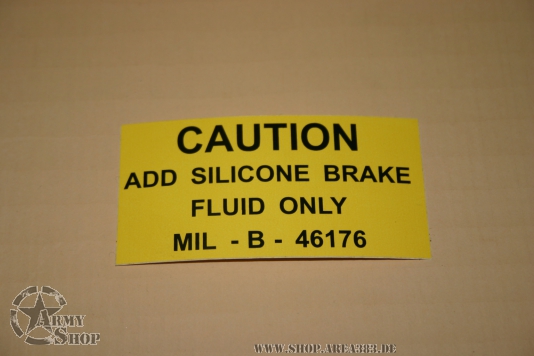 Aufkleber Silicone Brake 73mmx36mm