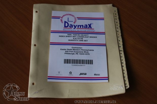 Register für US Ordner A-Z