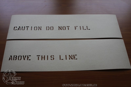 Schriftschablone DO NOT FILL  1