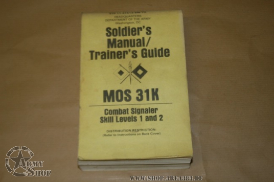 Soldiers Trainer Guide MOS 31 K