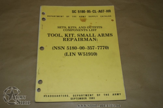SC 5180-95-CL-A07-HR Tool Kit Small Arms