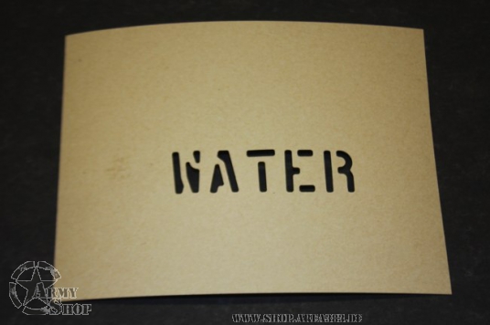 Stencil  WATER 1 Inch