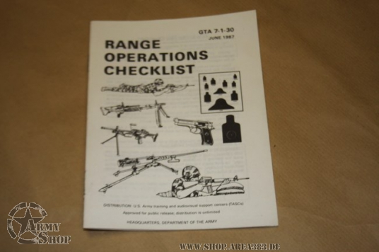 Checklist Range Operations GTA 7-1-30