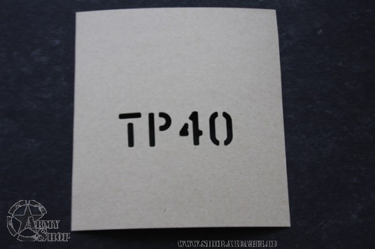 Schriftschablone TP 40 1 Inch