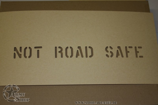 Pochoir NOT ROAD SAFE 1 Inch