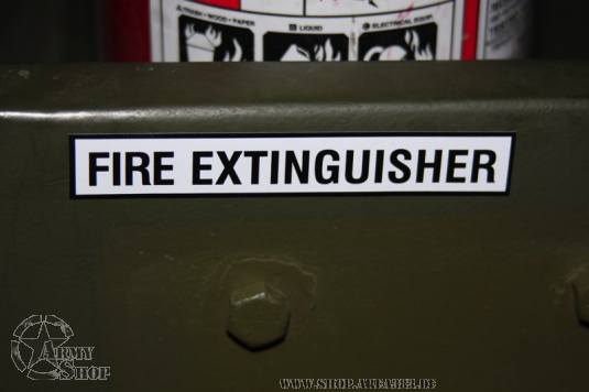 Decal FIRE EXTINGUISHER 94 mm x 15 mm
