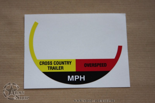 Aufkleber Tacho HMMWV