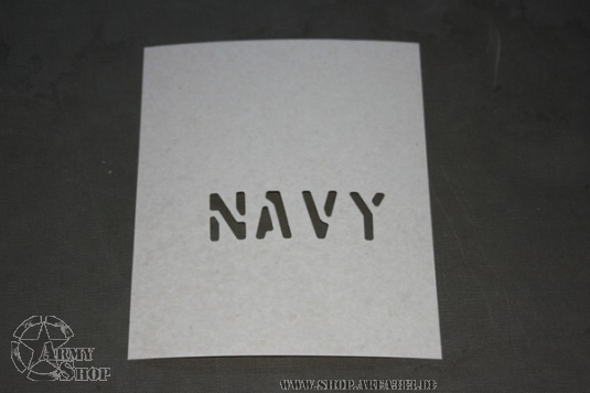 Schriftschablone NAVY 1 Inch