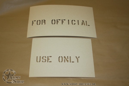Stencil  FOR OFFICIAL USE ONLY  1