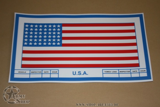 Aufkleber US D-DAY Willys Jeep