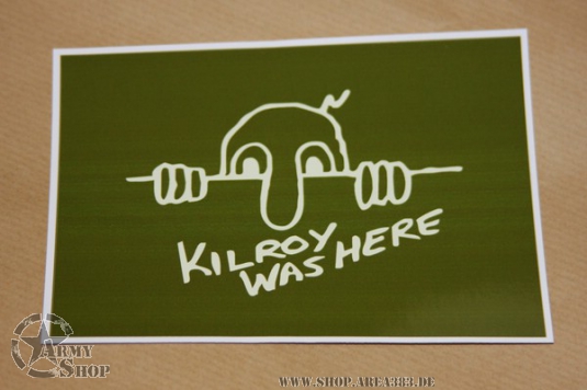 Aufkeber Army KILROY WAS HERE