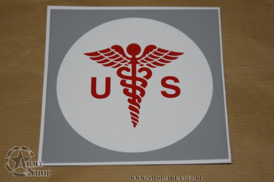 Aufkleber LARGE MEDICAL CADUCEUS