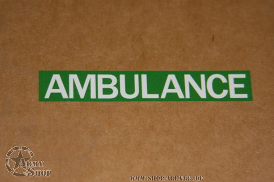 Aufkleber AMBULANCE