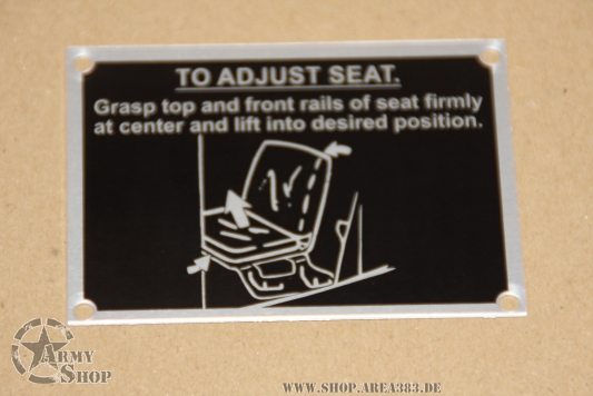 Decal-Seat Adjustment