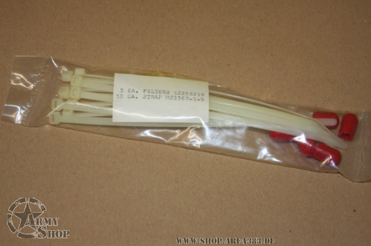 Kabelbinderset aus US Army Beständen