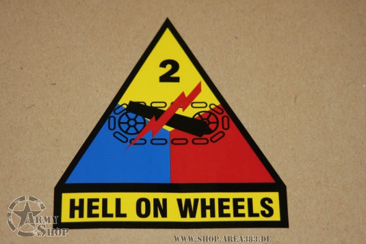 Aufkleber US ARMY HELL ON WHEELS