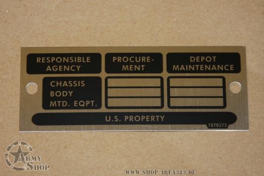 Identification Plate M Serie