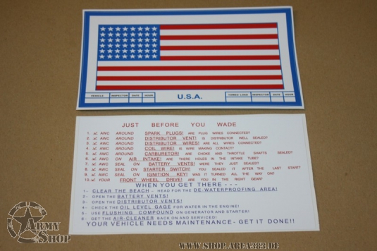 Decal Set USA