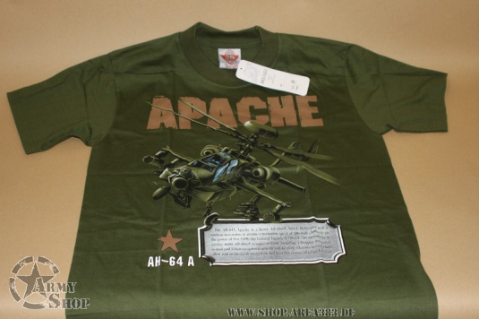 T Shirt US Army Apache AH 64 A