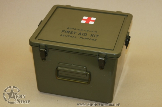 US Army Medical Box First Aid kit, General Purpose (leer)
