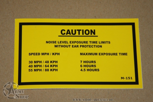 Aufkleber Maximum Speed 123mmx73mm