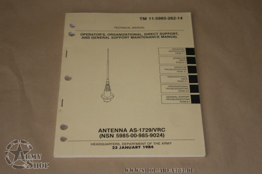 TM 11-5985-262-14 Antenna AS-1729C