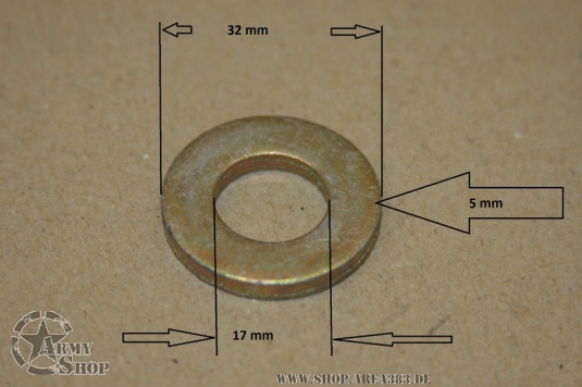U Scheibe 5 mm dick aus US ARMY Beständen