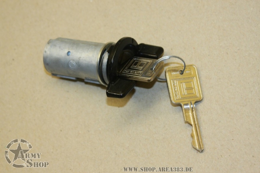 steering Lock Cylinder 2 key  BLACK
