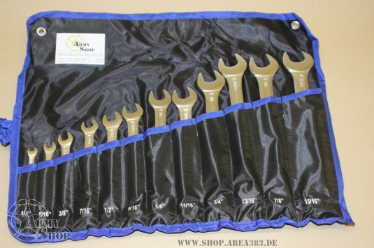 Inch combination wrench set 12PC