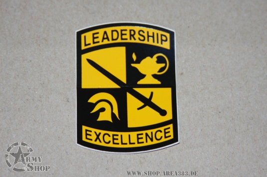 Aufkleber Leadership Excellence  57 mm x  42 mm
