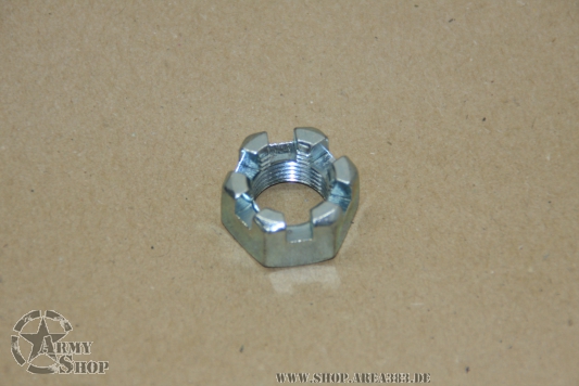 Slotted Nut  5/8-18 UNF  Steel  zinc plated