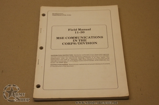 Communications in the Corps/Division  11-30 Field Manual