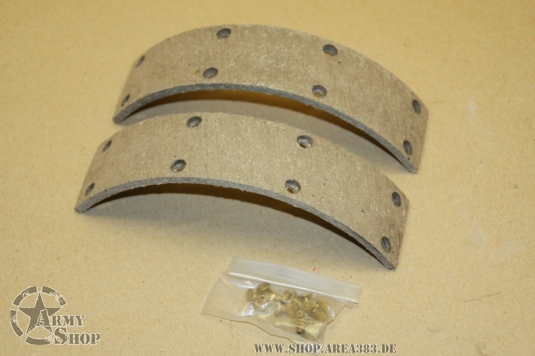Handbremsbeläge mit Nieten Willys MB