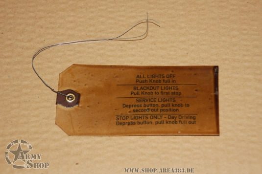 Tag Light Switch Willys Jeep