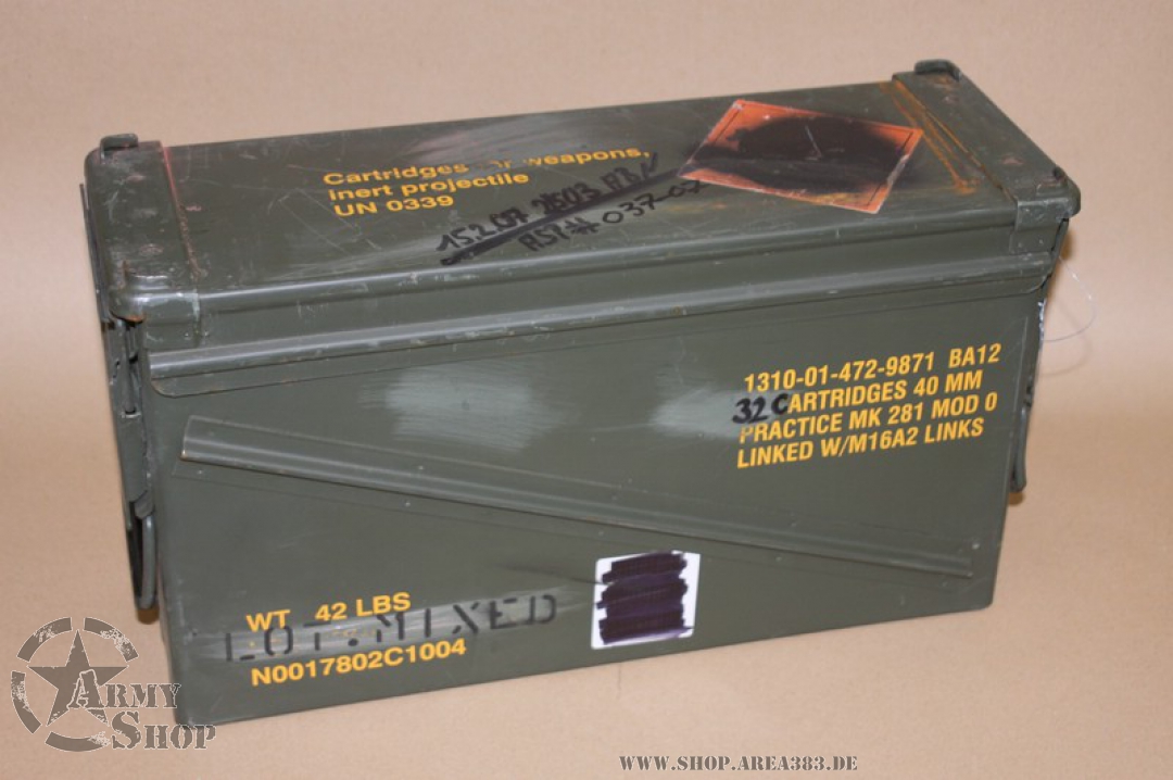 US Army Munitionskiste 40 Mm Us army military shop