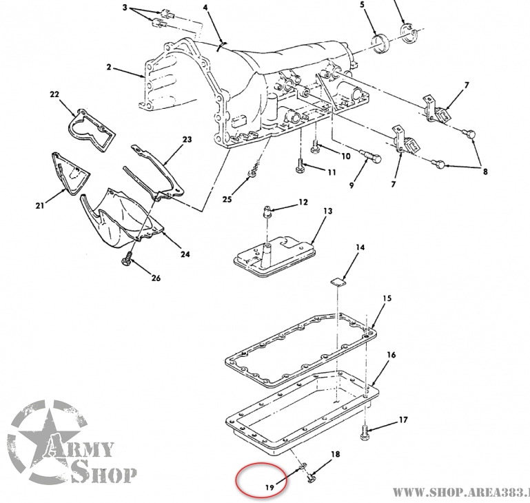 Oil Pan Drain Plug Gasket TH400 / 4L80E