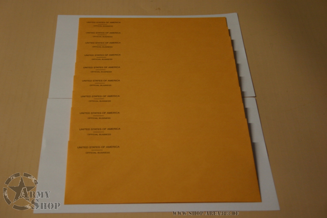 US ARMY envelopes OFFICIAL BUSINESS
