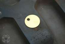 US Army Plate Marking Messing z.B für Schlüsselanhänger