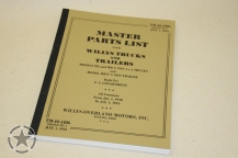 Livre Master Parts List  Willys MB   195 pages