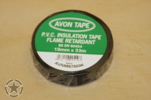 Avon Tape 19mm x 33 mm Isolierband Schwarz  PVC