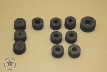 Kit Kabeldurchführungen Ford GPW ( Filz)