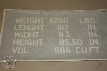 Stencil Shipping Dodge WC 51