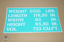 Stencil Shipping Dodge WC 52