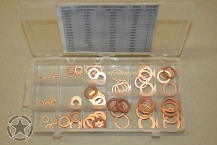 copper seals assortment  INCH  75 pieces