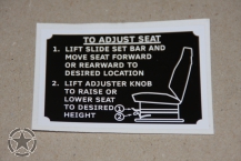 Aufkleber HMMWV  neuer Sitz