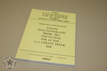 Anleitung Motor,Kupplung Überholung Willys M38 (Reprint) 1951