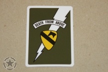 autocollant Sticker US ARMY VIETNAM DEATH CARD 83 mm x 62 mm